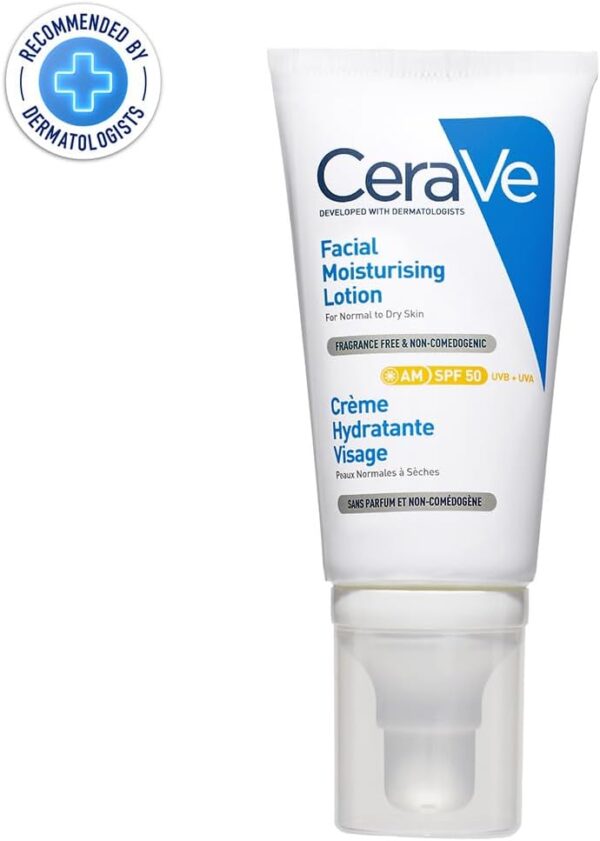 CeraVe AM Facial Moisturising Lotion Normal To Dry Skin 52ml With UV Protection And 3 Essential Ceramides - Image 5