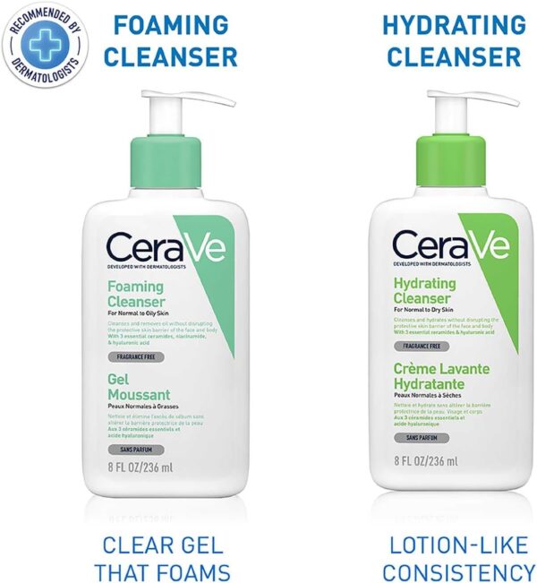 CeraVe Foaming Cleanser for Normal to Oily Skin with Niacinamide and 3 Essential Ceramides - Image 7