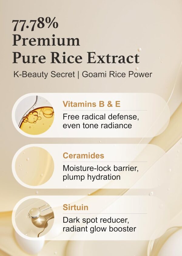 I'm from Rice Toner, 77.78% Rice Extract from Korea, Glow Essence with Niacinamide, Hydrating for Dry Skin, Vegan, Alcohol Free, Fragrance Free, Peta Approved, 5.07 Fl Oz, Valentine - Image 2