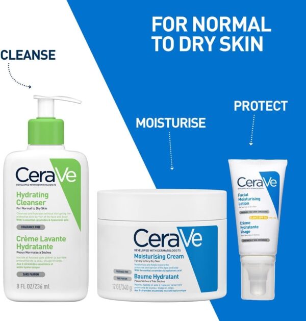 CeraVe AM Facial Moisturising Lotion Normal To Dry Skin 52ml With UV Protection And 3 Essential Ceramides - Image 6