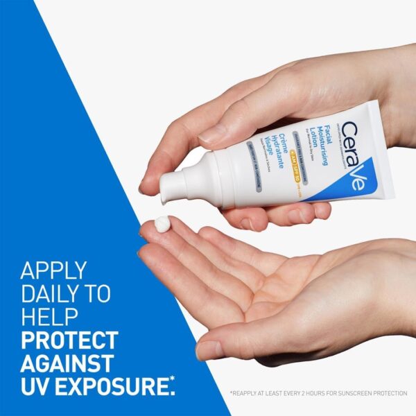 CeraVe AM Facial Moisturising Lotion Normal To Dry Skin 52ml With UV Protection And 3 Essential Ceramides - Image 7