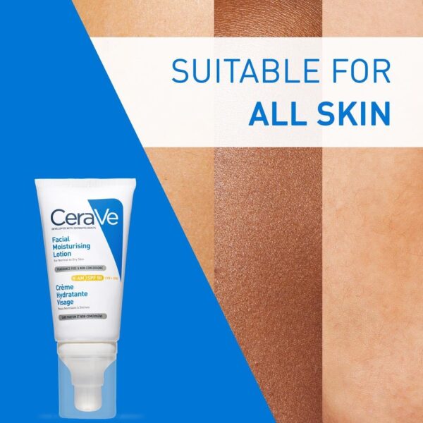 CeraVe AM Facial Moisturising Lotion Normal To Dry Skin 52ml With UV Protection And 3 Essential Ceramides - Image 11