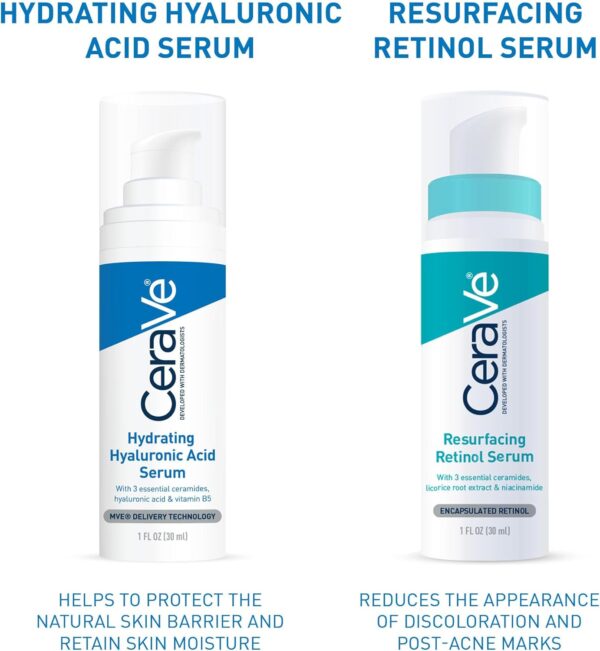 CeraVe Hydrating Hyaluronic Acid Serum, Face, With 3 essential ceramides & vitamin B5, For all skin types, 30 ml/1 oz - Image 7